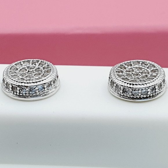 "925 Sterling Silver Cubic Zirconia Earrings, U19254551 - Picture 9 of 11